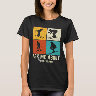 Ski Victor Idaho Mountain Skiing T Men And Women T-Shirt