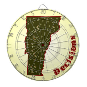 Ski VT Decisions Dart Board