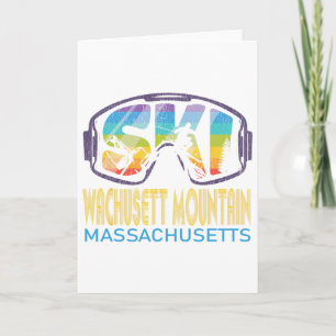 Ski Wachusett Mountain Machusetts Skiing Vacation Card
