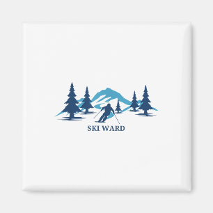 Ski Ward Machusetts Ski Resort Skiing Skier _1 Magnet