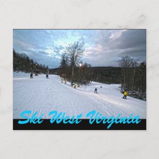 SKI WEST VIRGINIA POSTCARD
