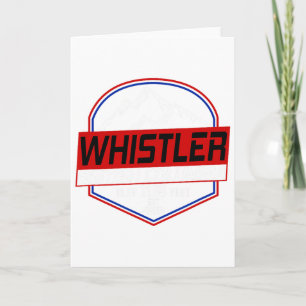 Ski Whistler B.c Canada Skiing And Mountain Biking Card
