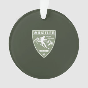 Ski Whistler British Columbia Ornament