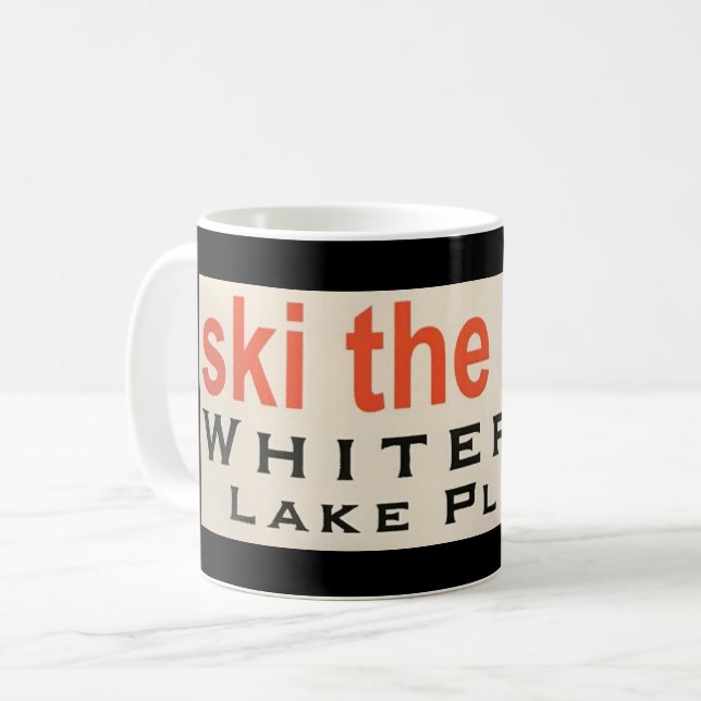 Ski Whiteface Lake Placid Coffee Mug (Front Left)