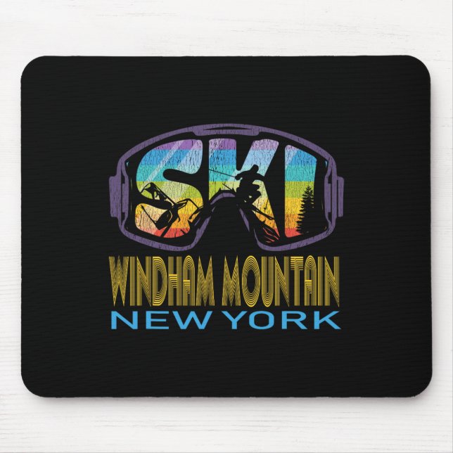 Ski Windham Mountain New York Skiing Vacation  Mouse Pad (Front)