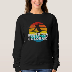 Ski Winter Park 70s 80s Throwback Winter Park Ski  Sweatshirt