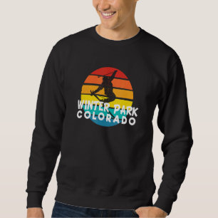 Ski Winter Park 70s 80s Throwback Winter Park Ski Sweatshirt