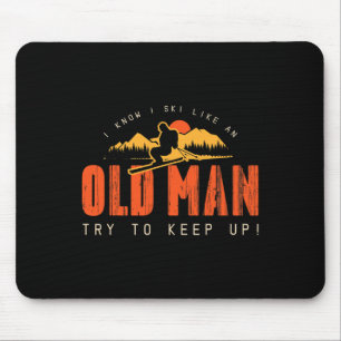 Ski Ya Later Recreational Activity Adventure Skiin Mouse Pad