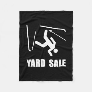 Ski Yard Sale Fleece Blanket