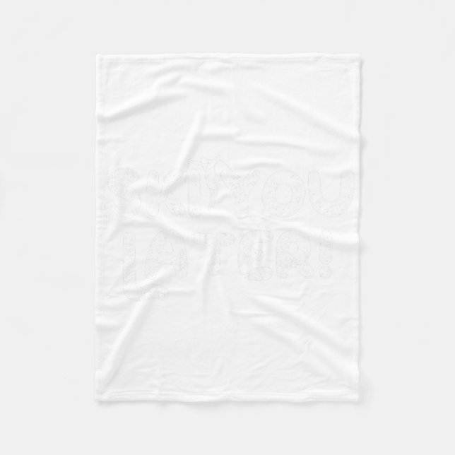 Ski You Later Funny Skiing Pun  Fleece Blanket (Front)