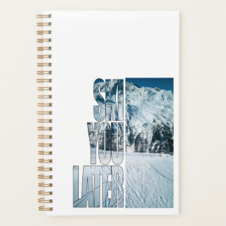 Ski You Later - Funny Skiing Winter Sports Gift  Planner