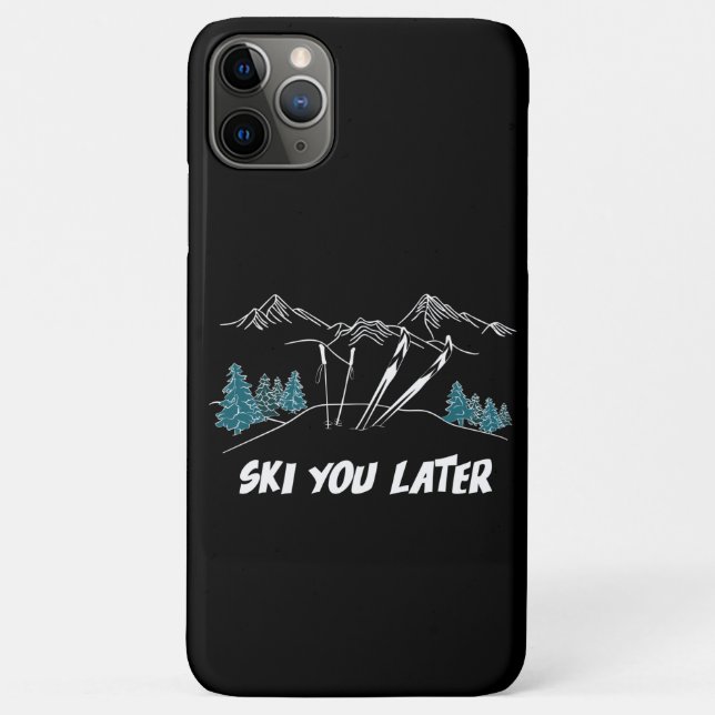 Ski You Later Mountains Winter Sports Case-Mate iPhone Case (Back)