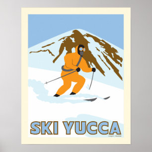 Ski Yucca Travel Poster