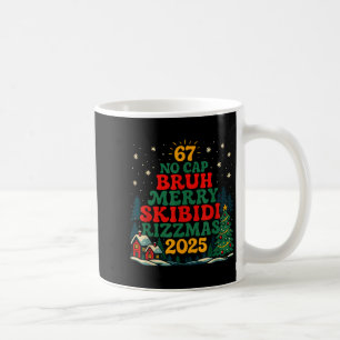 Skibiddi Rizzmas 2025 Funny Meme Christmas Tree  Coffee Mug