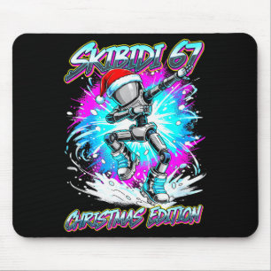 Skibidi 67 Christmas Edition Dance Mouse Pad