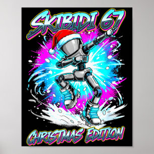 Skibidi 67 Christmas Edition Dance Poster