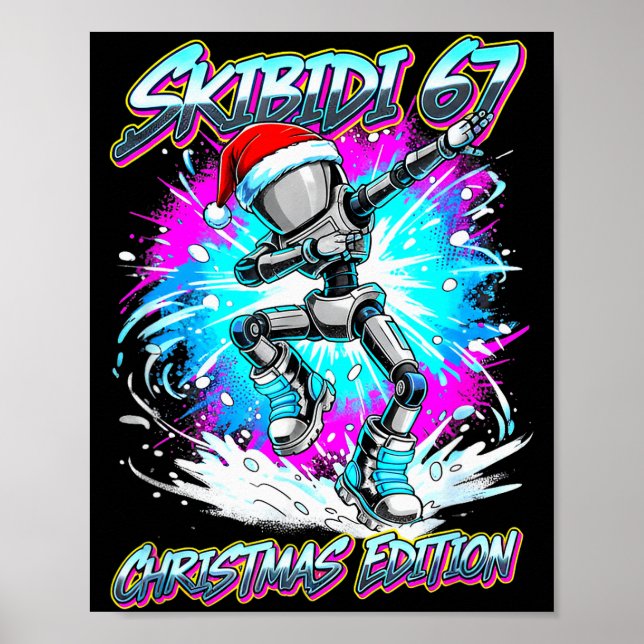Skibidi 67 Christmas Edition Dance  Poster (Front)