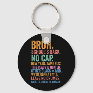 Skibidi Back To School’s Back No Cap Rizz Cl Is Go Key Ring