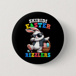 Skibidi Easter Rizzlers Sigma Gen Alpha Bunny East 6 Cm Round Badge