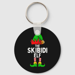 Skibidi Elf Matching Family Christmas Funny Silly  Key Ring