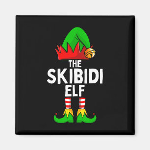 Skibidi Elf Matching Family Christmas Funny Silly Magnet