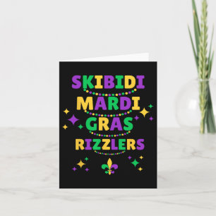 Skibidi Mardi Gras Shirt Boys Funny Mardi Gras For Card