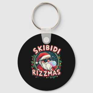 Skibidi Rizzm Celebration Merry Christmas Funny Sa Key Ring