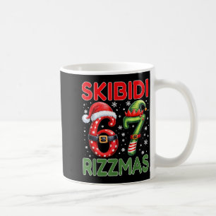 Skibidi Rizzmas 67 Christmas Six Seven Xmas Funny Coffee Mug