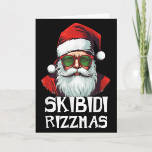 Skibidi Rizzmas Christmas Rizz Santa Claus Charism Card