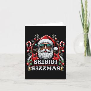 Skibidi Rizzmas Christmas Rizz Santa Claus Charism Card