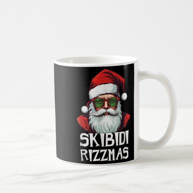 Skibidi Rizzmas Christmas Rizz Santa Claus Charism Coffee Mug (Right)