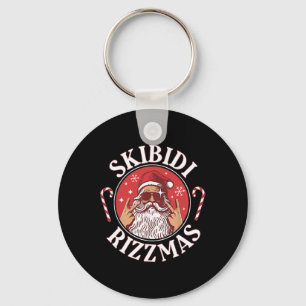 Skibidi Rizzmas Christmas Rizz Santa Claus Charism Key Ring