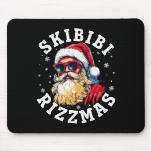 Skibidi Rizzmas Christmas Rizz Santa Claus Charism Mouse Pad