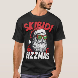 Skibidi Rizzmas Christmas Rizz Santa Claus T-Shirt