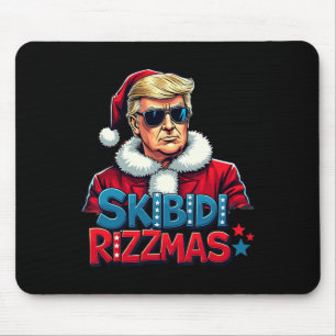 Skibidi Rizzmas Christmas Rizz Santa Claus Trump S Mouse Pad