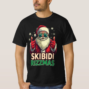 Skibidi Rizzmas Christmas Santa Claus Charismas T-Shirt
