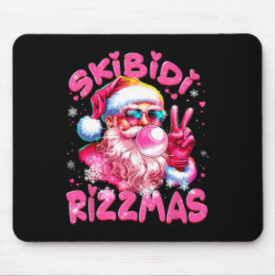 Skibidi Rizzmas Christmas Santa Claus Merry Mas Si Mouse Pad