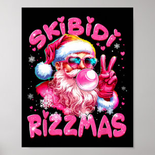 Skibidi Rizzmas Christmas Santa Claus Merry Mas Si Poster