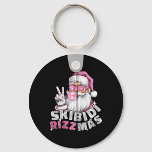 Skibidi Rizzmas Christmas Xmas Men Women Kids Zip Key Ring