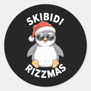 Skibidi Rizzmas Funny Christmas Christmas Season P Classic Round Sticker