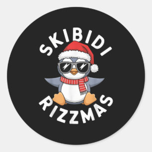 Skibidi Rizzmas Funny Christmas Christmas Season P Classic Round Sticker