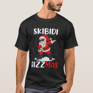 Skibidi Rizzmas Funny Dab Santa Christmas  T-Shirt