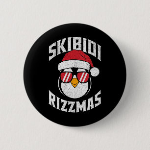 Skibidi Rizzmas Funny Gen Alpha Slang Christmas Pe 6 Cm Round Badge