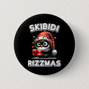 Skibidi Rizzmas Funny Gen Alpha Slang Christmas Pe 6 Cm Round Badge