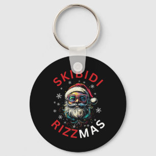 Skibidi Rizzmas Santa Claus Funny Christmas Appare Key Ring