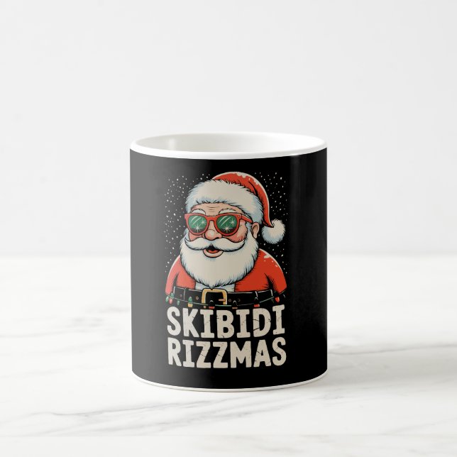 Skibidi Rizzmas Santa Rizz Christmas Xmas Holiday Coffee Mug (Center)
