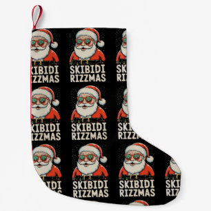 Skibidi Rizzmas Santa Rizz Christmas Xmas Holiday Small Christmas Stocking