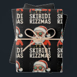 Skibidi Rizzmas Santa Rizz Christmas Xmas Holiday Wrapping Paper Sheet<br><div class="desc">Skibidi Rizzmas Santa Rizz Christmas Xmas Holiday</div>