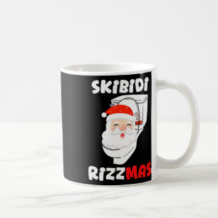 Skibidi Rizzmas Season Merry Christmas Santa Claus Coffee Mug