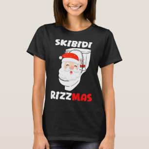 Skibidi Rizzmas Season Merry Christmas Santa Claus T-Shirt